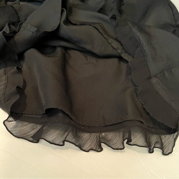 Nicole Miller Black Ruffled Shift Dress - Picture 8 of 12
